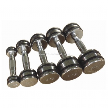 Chrome Dumbbell with Rubber Ring - CB-DB075