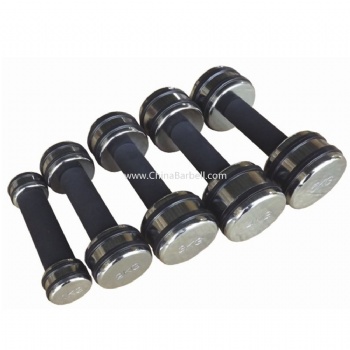 Chrome Dumbbell with Rubber Ring - CB-DB077