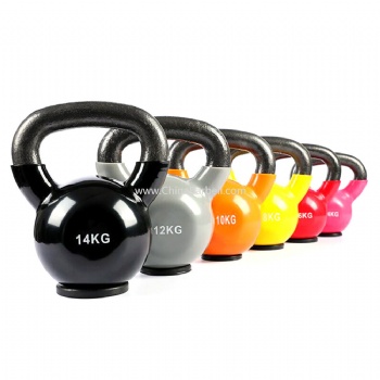 Viny Dipping Kettlebell With Rubber Base - CB-KD207A